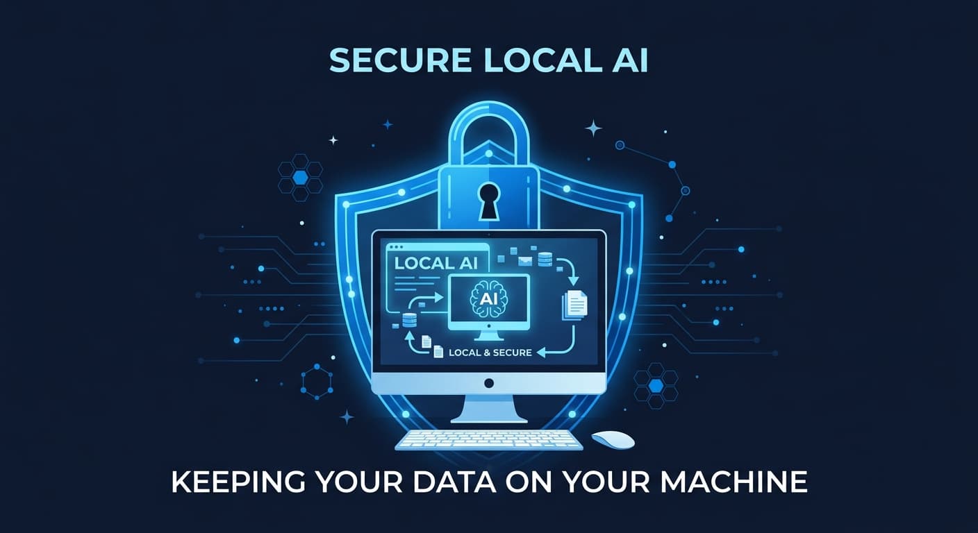 Privacy and data security illustration for local AI