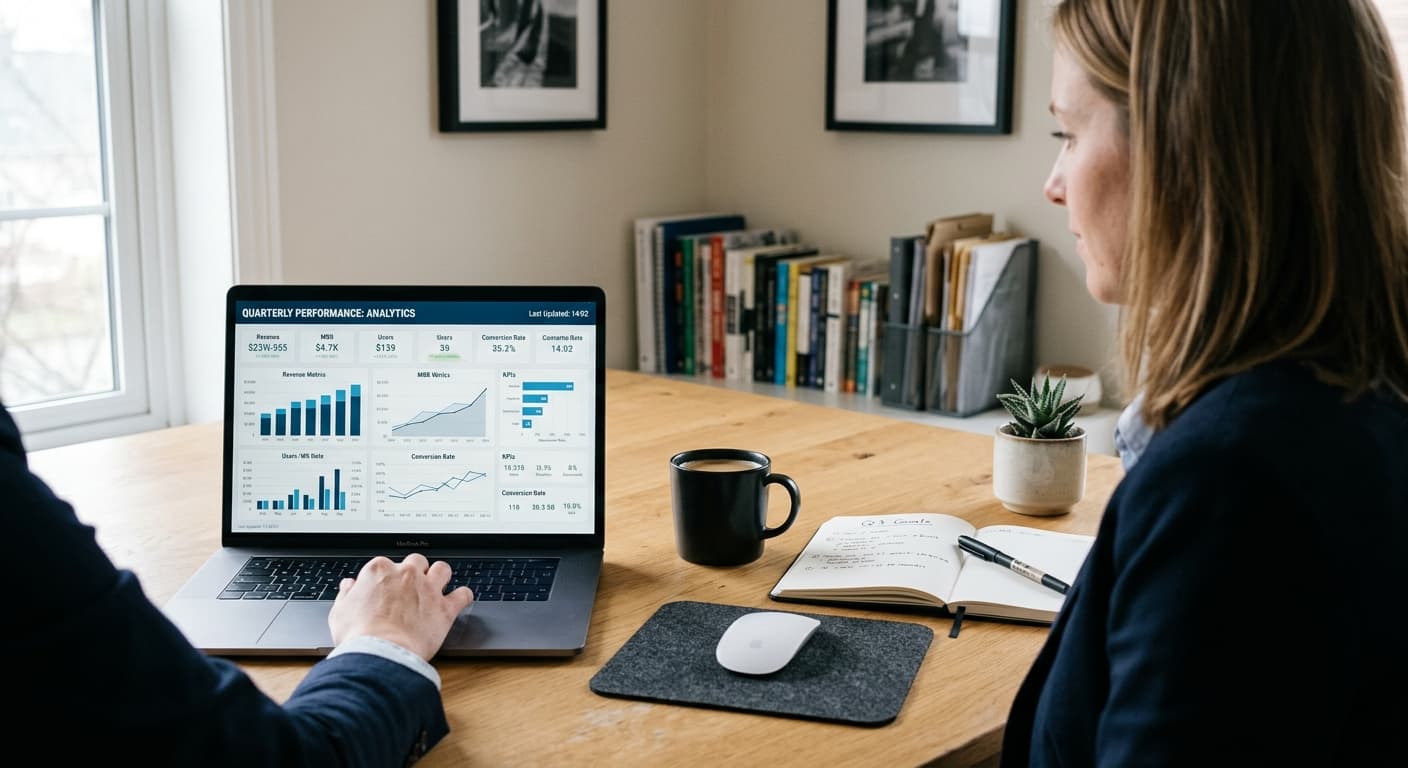 AI agent generating automated business reports from a local database