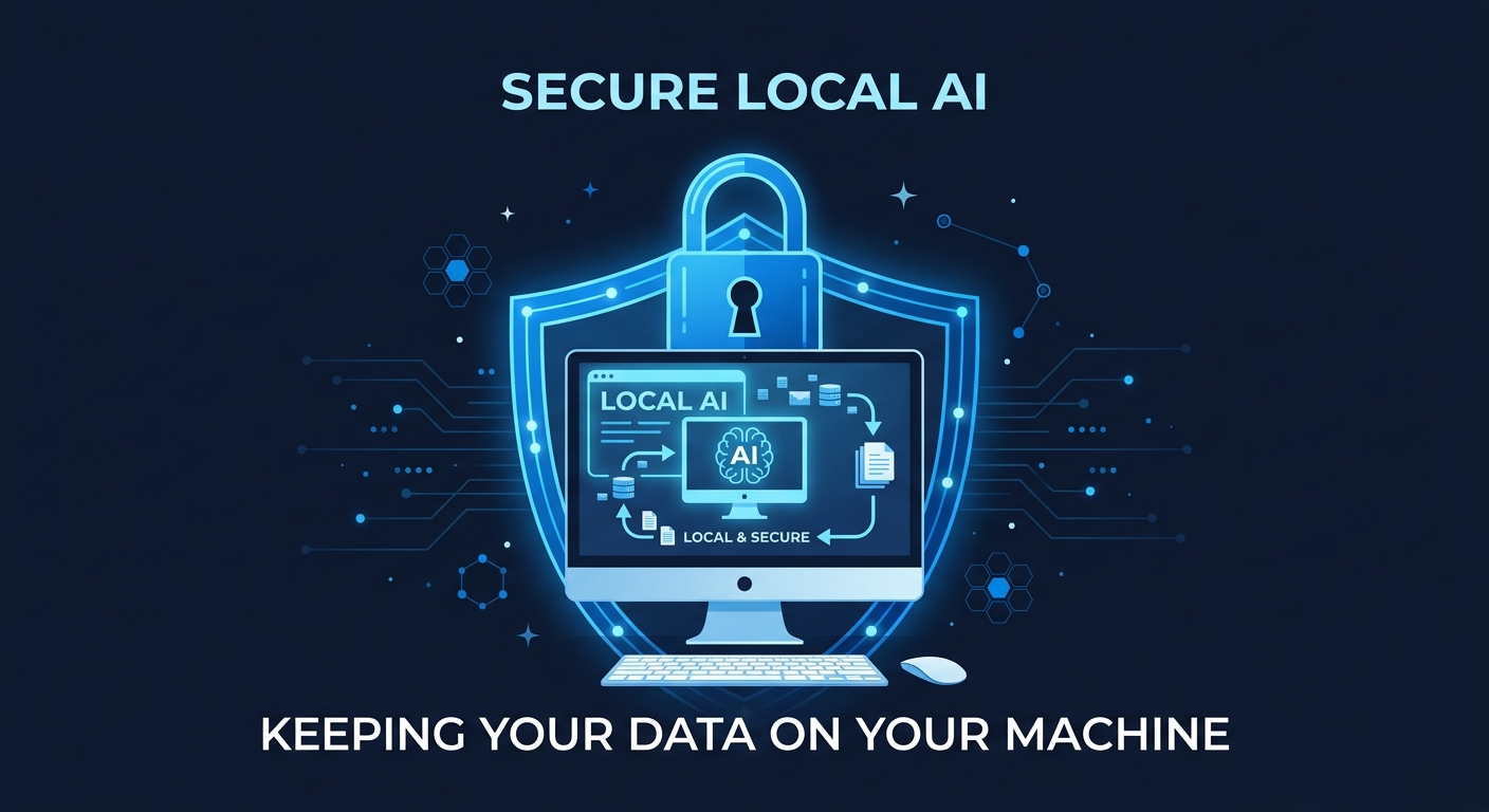 Privacy and data security illustration for local AI